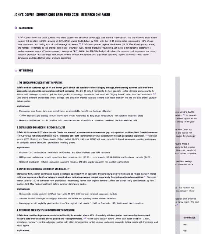 Synthesized reports illustration